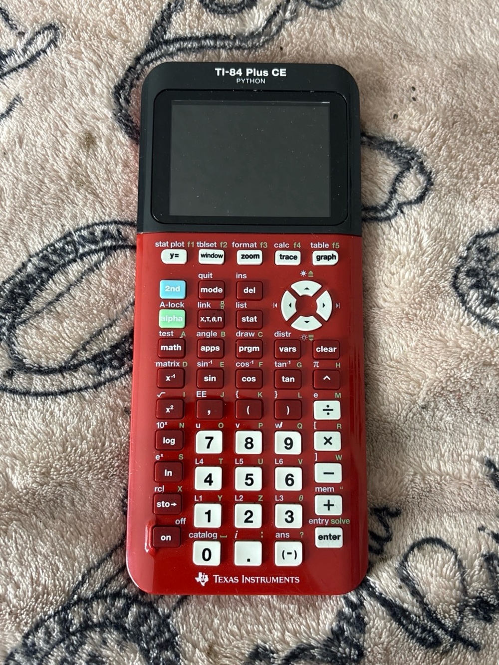 Texas Instruments TI-84 Plus CE Python Graphing Calculator - Red and Black